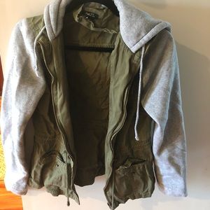 Green and Gray Jacket Rue 21 Size M